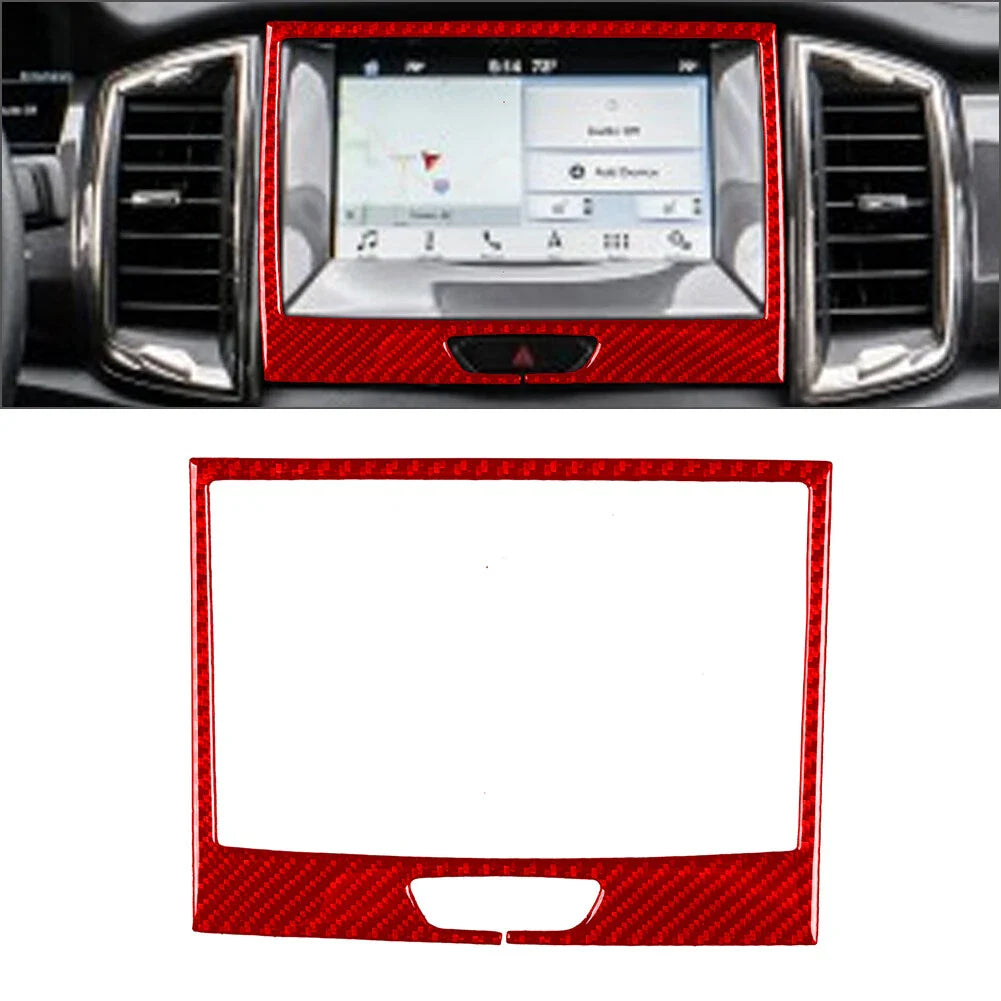 Carbon Fiber GPS Panel Cover Trim for Ford Ranger Sport (2015-2022)
