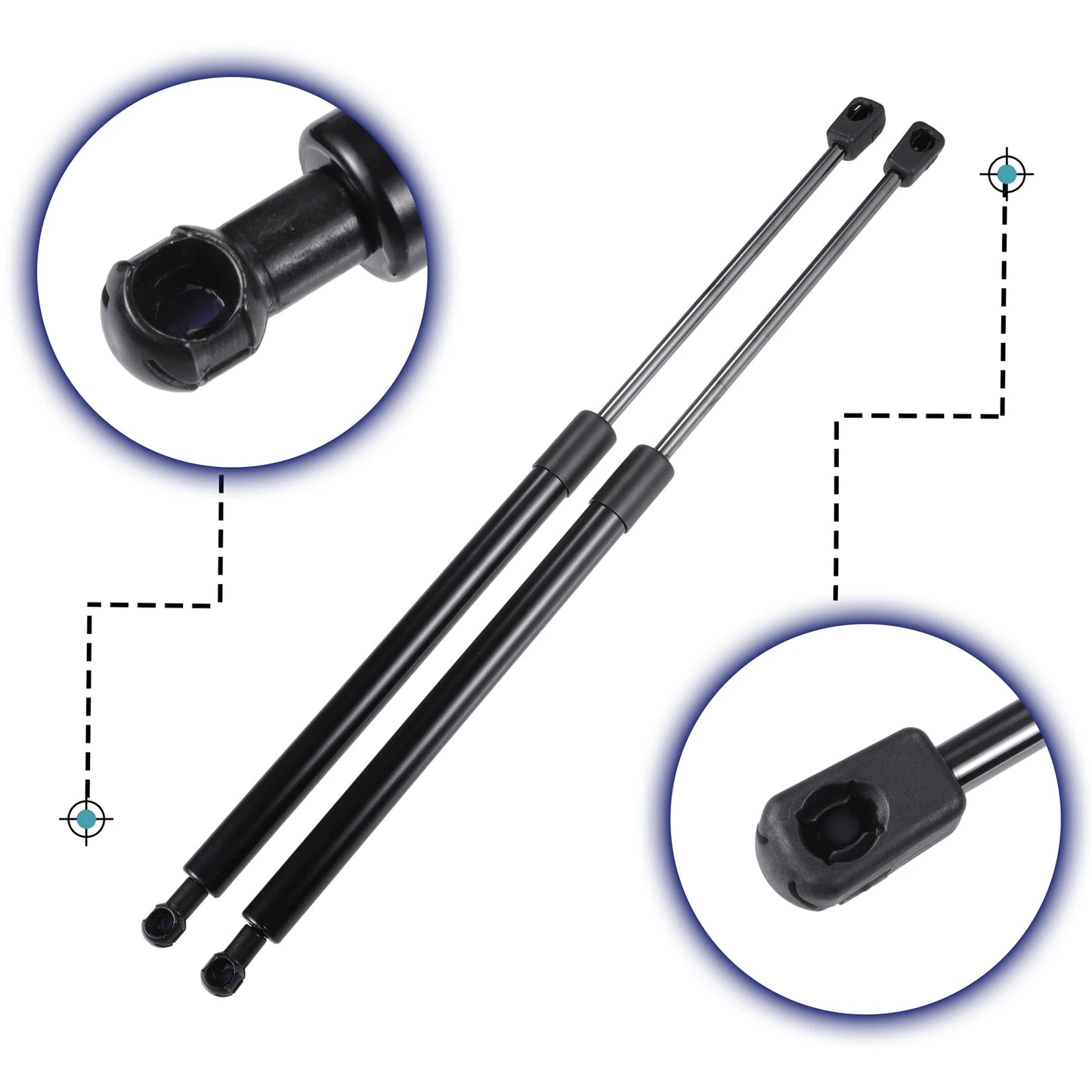 2X Rear Hatch Liftgate Gas Lift Supports for VW Passat Variant 3C5 (2005–2011)