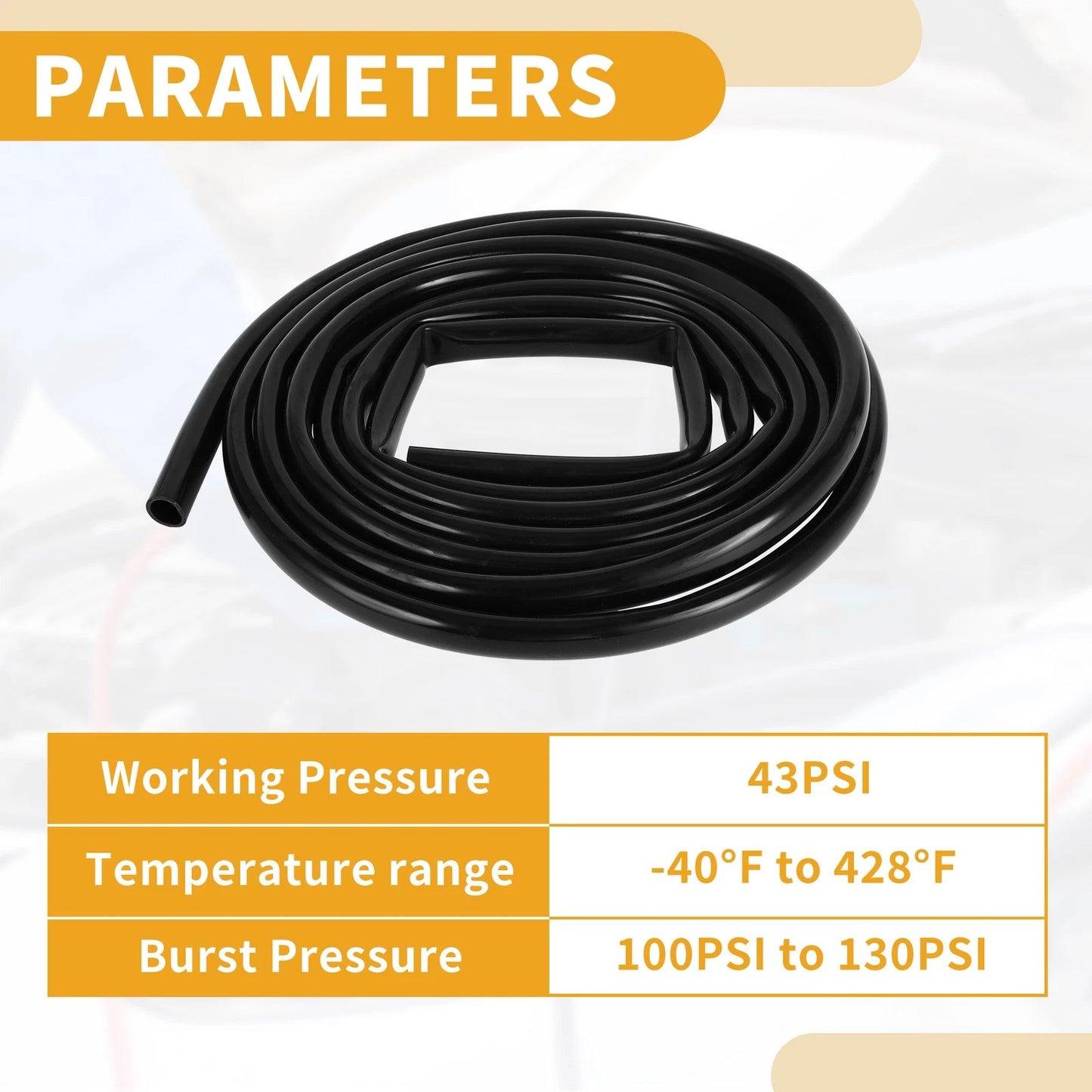 15FT 5/8" Silicone Vacuum Tubing Hose for Air and Water (16mm ID, 2mm Thickness)