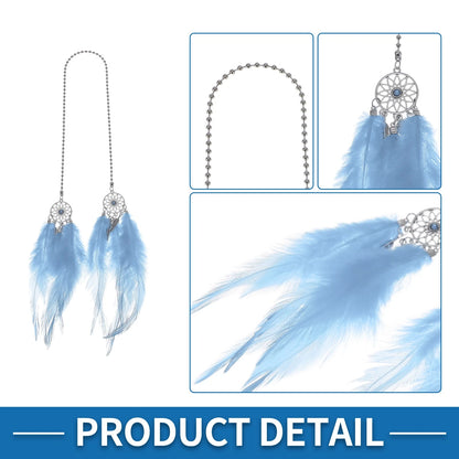 Feather Dream Catcher Rear View Mirror Pendant for Universal Cars (1 Pc)