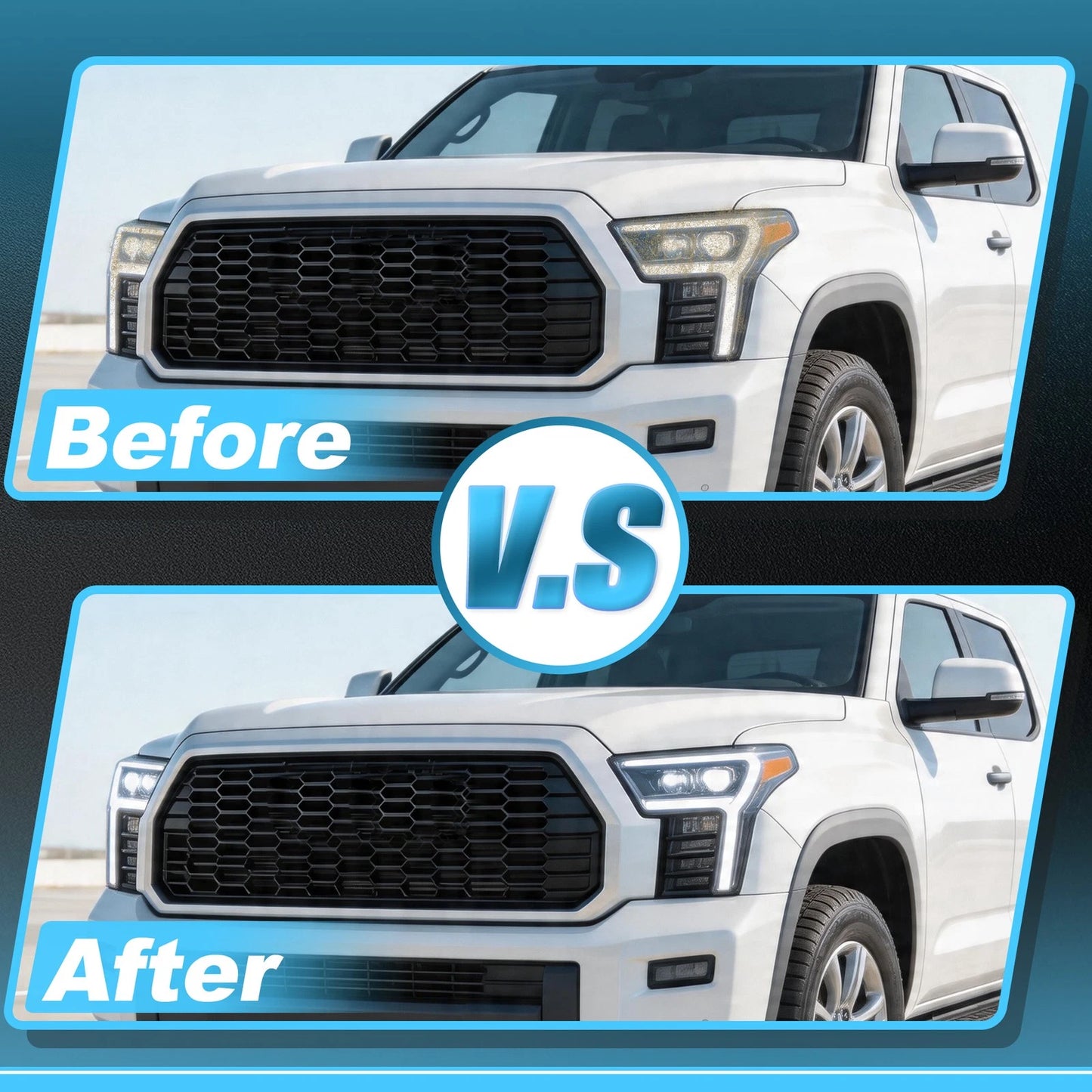 Headlight Tint Kit for Toyota Tundra (2022–2025) TPU Transparent Set of 1