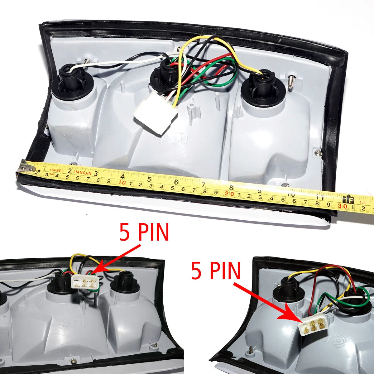 Chrome Tail Lightset for Mazda B Series Bravo B2000 B2200 B2500 1986-1997