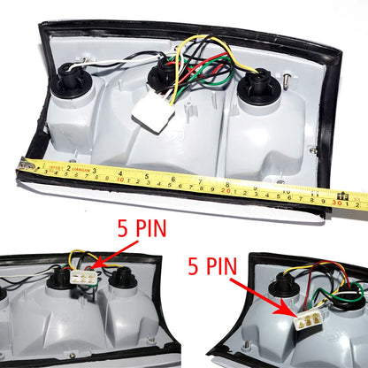 Chrome Tail Lightset for Mazda B Series Bravo B2000 B2200 B2500 1986-1997