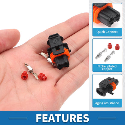 2 Pin Common Rail Diesel Injector Connector for Mercedes-Benz (No. 7703297953)