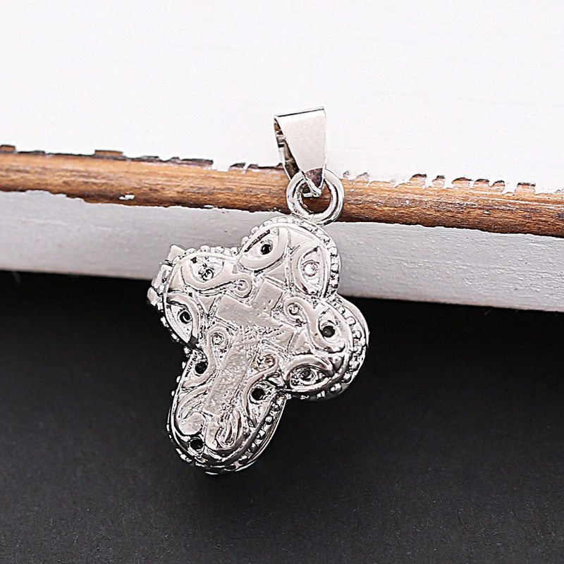 Christian Jesus Cross Locket Pendant for Catholic Faith