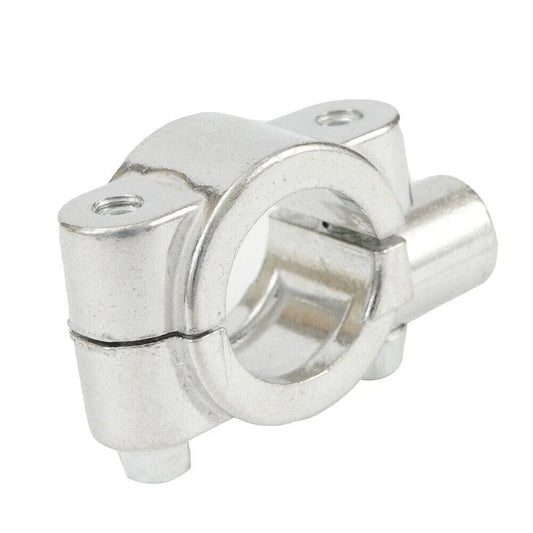 10mm Silver Handlebar Mirror Mount Clamp for Yamaha Honda Suzuki Kawasaki