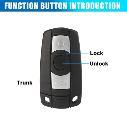 Remote Key Fob for BMW 3 Series 5 Series 7 Series X5 X6 (E90 E92 E93)