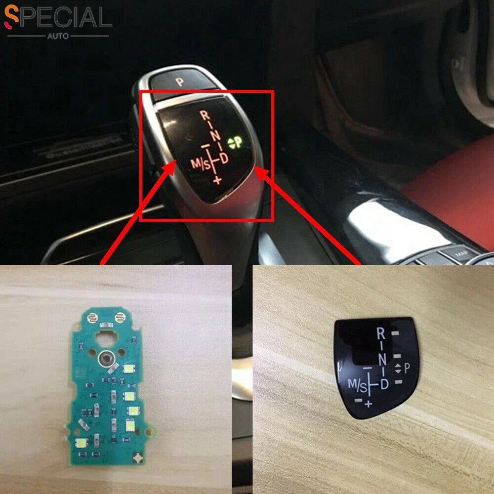 Gear Shift Knob Panel w/LED Circuit Board for BMW X3 X4 X5 X6 (2004–2023)
