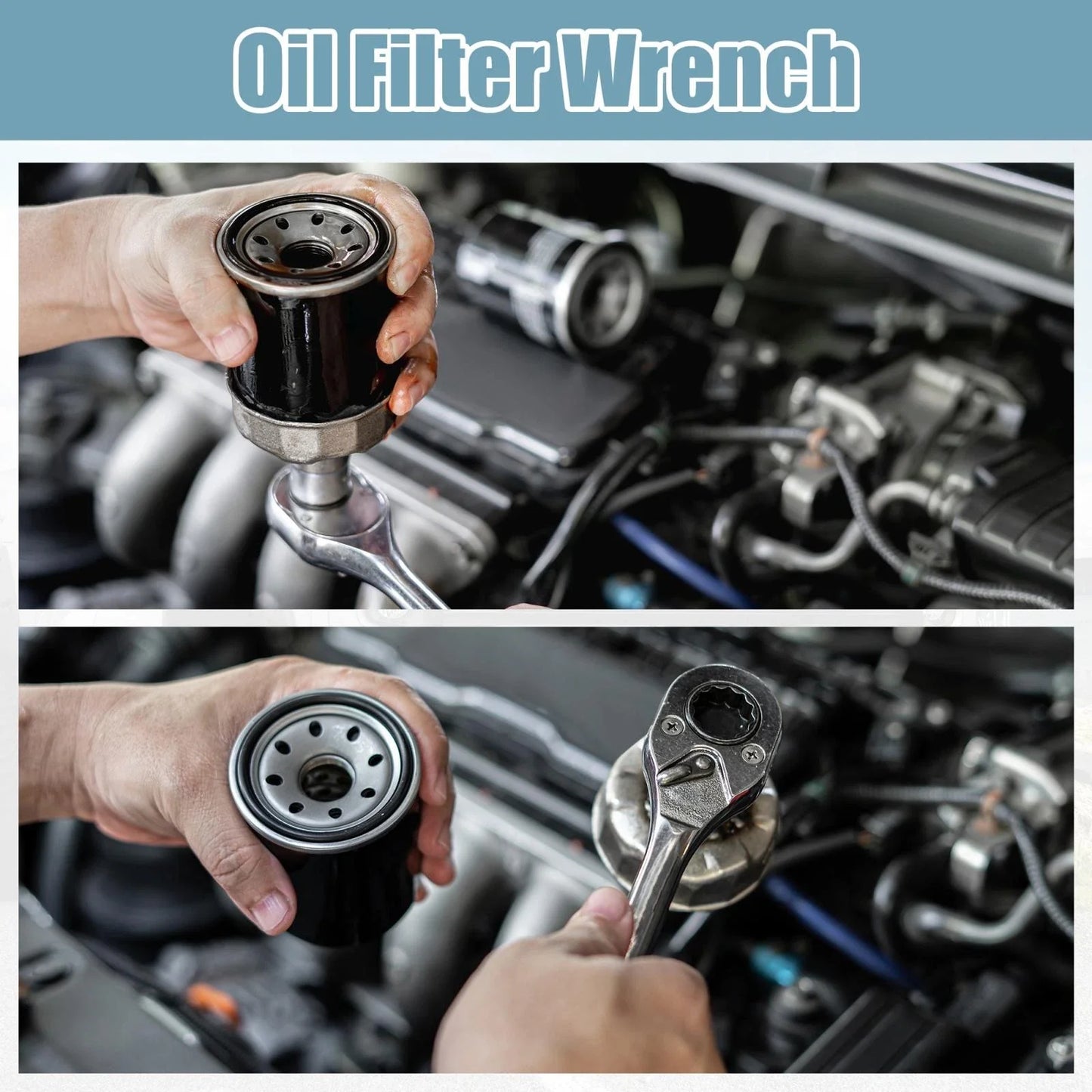 36mm 6 Flutes Oil Filter Cap Wrench Socket Tool for Audi A6L A8L, BMW X5