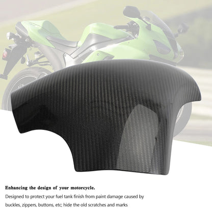 Carbon Fiber Tank Cover Fairing for Kawasaki Ninja ZX-6R (2007–2008)