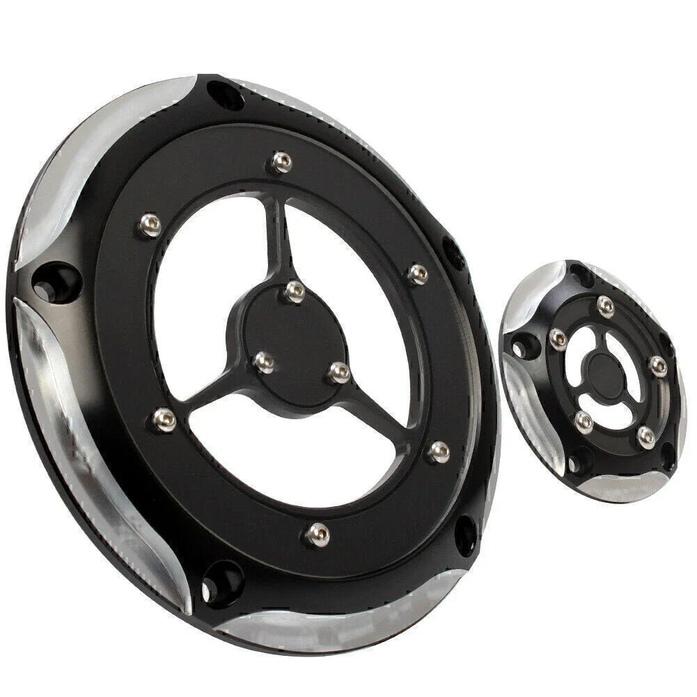 Timing Cover for Harley Road King Electra Glide Softail Chrome & Black