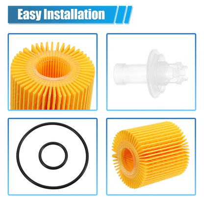 Set of 2 Engine Oil Filters 04152-YZZA1 04152-31090 04152-YZZG1 for Toyota Avalon