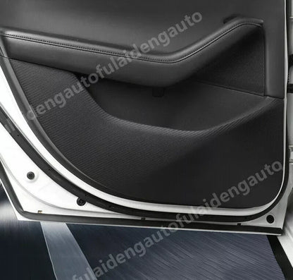 Leather Door Anti Kick Pad Protective Trim Cover for Mazda 3 Axela (2019–2021)
