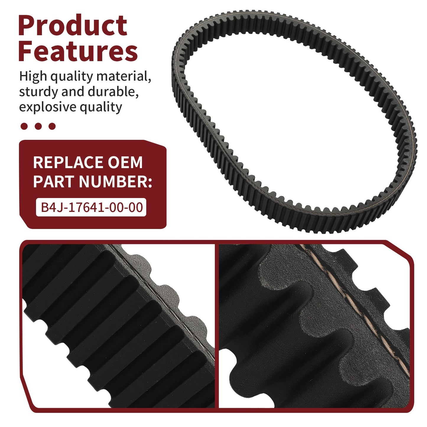 Clutch Drive V-Belt for Yamaha Wolverine RMAX2 RMAX4 1000 (2021–2024)