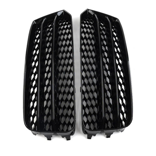 Open Mesh Honeycomb Front Bumper Grille Cover for Audi A1 (2014-2018)