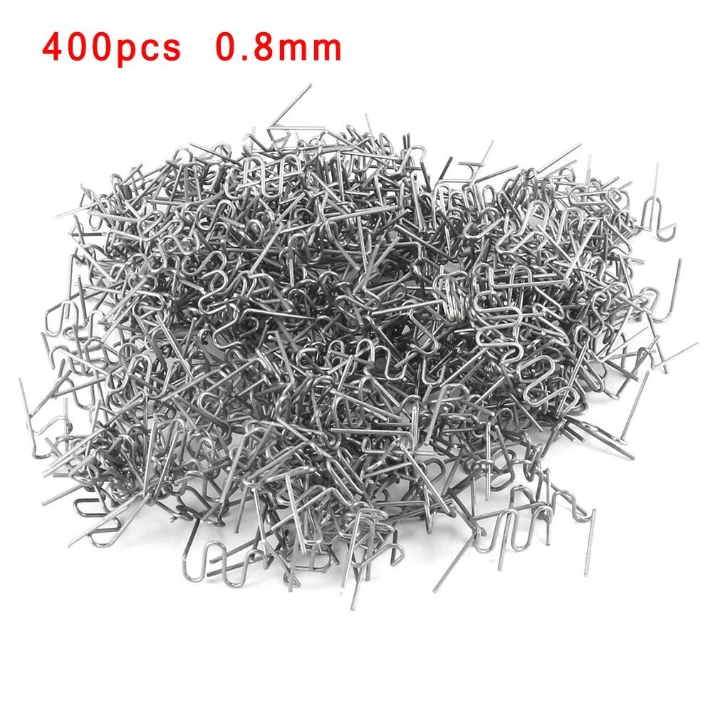 400pcs 0.8mm 0.031 Wave Staples Hot Stapler for Car Bumper Weld Repair