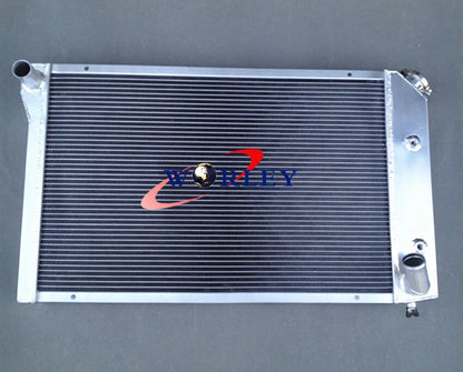 3-Row Aluminum Radiator with Fan for Chevy Corvette C3 (1973–1976)