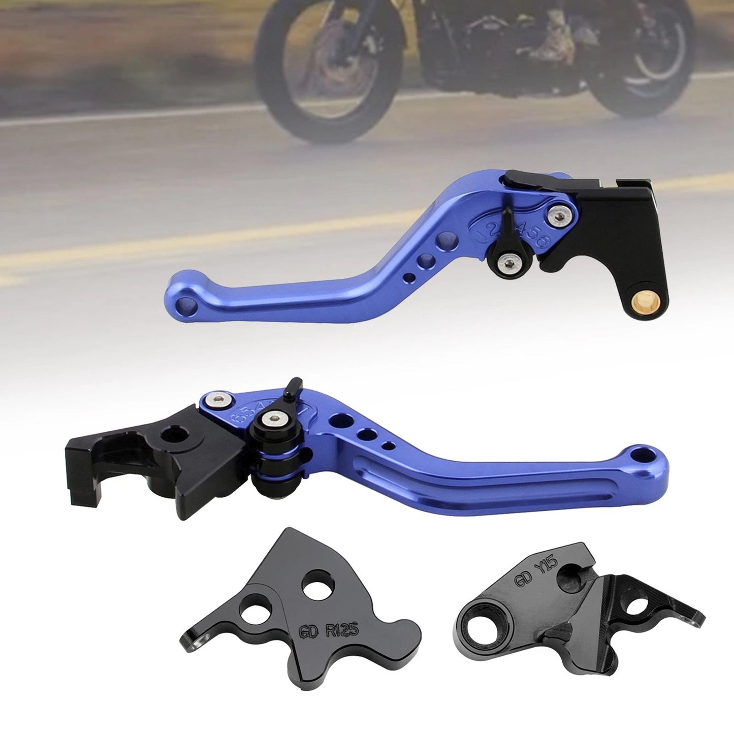 Black Handlebar Brackets for Suzuki GSX 1300R Hayabusa (2008–2020) WVCK