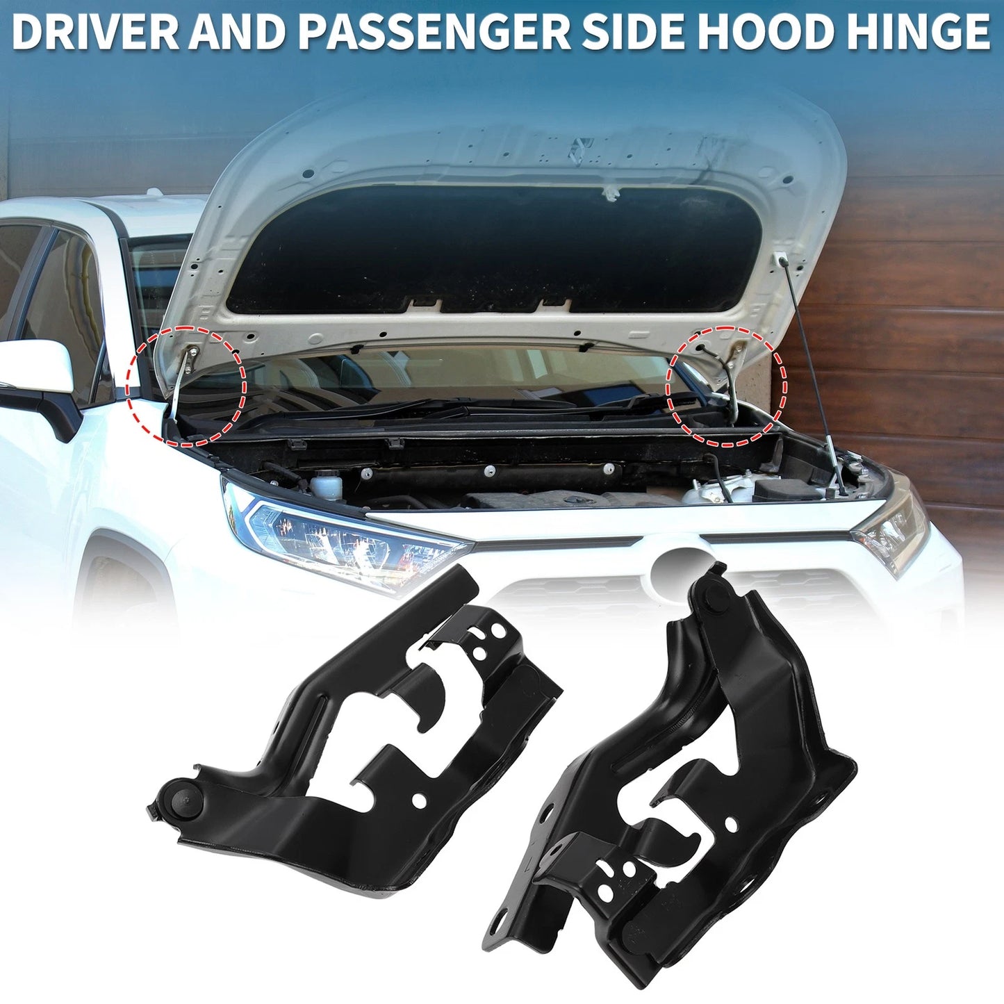 Hood Hinges for Toyota Camry (2012–2014) 1 Pair No. 5341006190