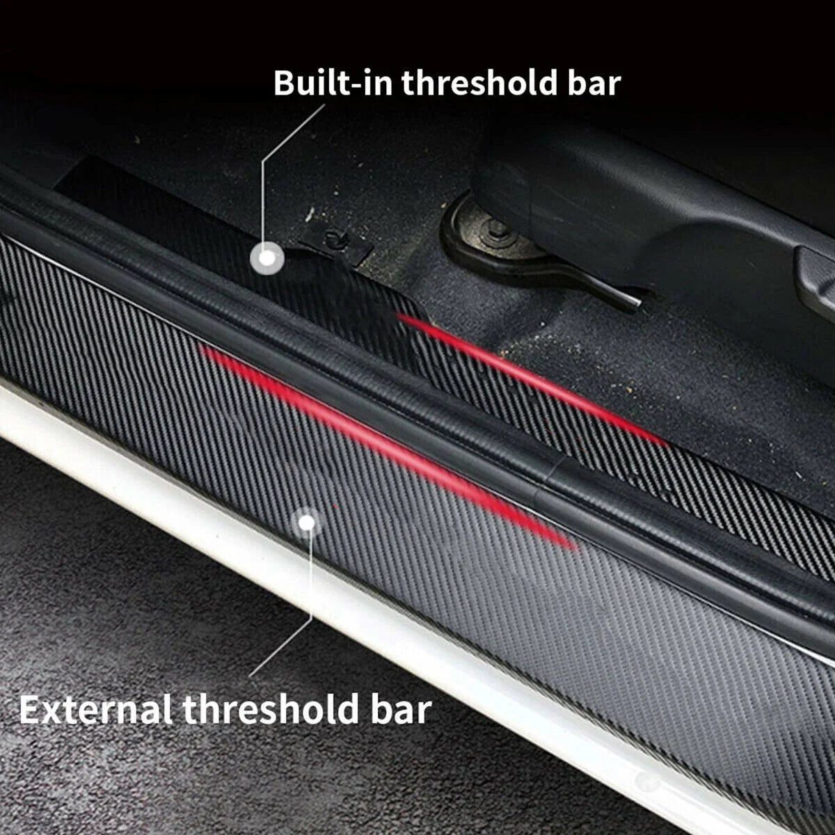 Leather Hatch Trunk Door Sill Guard Pedal Cover Toyota RAV4 (2020–2024)