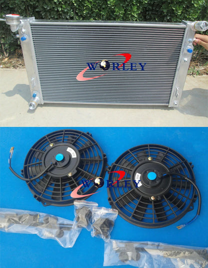 3 Row Aluminum Radiator with Fans for Holden Commodore VT VU VX (1997–2004)