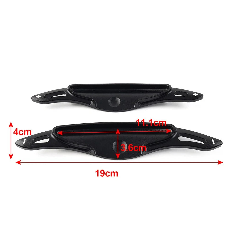 Red Steering Wheel Paddle Shifter Extensions for Hyundai i30 (2019-2023)