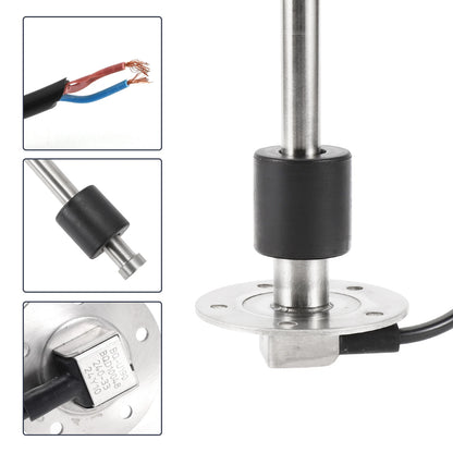 Fuel Sending Unit and Gauge Kit 240-33 Ohm for Boat Truck Vehicle (190mm)