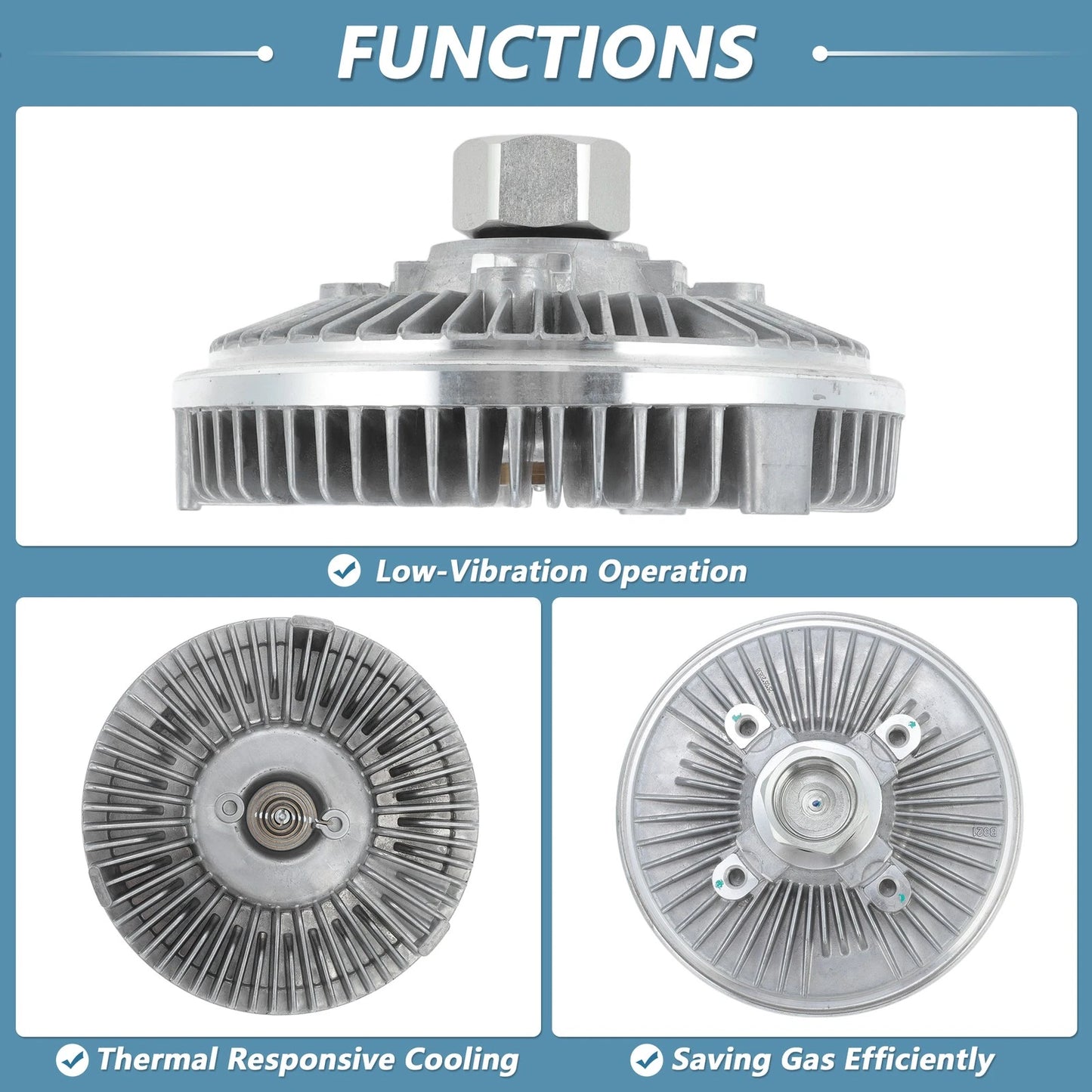 Cooling Fan Clutch for Dodge Dakota, Ram Dakota (2005–2011) No. 52029290AC