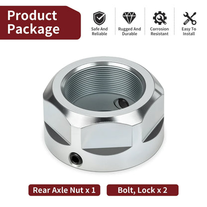 Rear Axle Lock Nut for Yamaha Raptor 125 250 350 (2008–2023)
