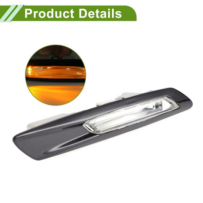 1 Pc Left Side Marker Light Cover for BMW 528i (2011-2016) Black