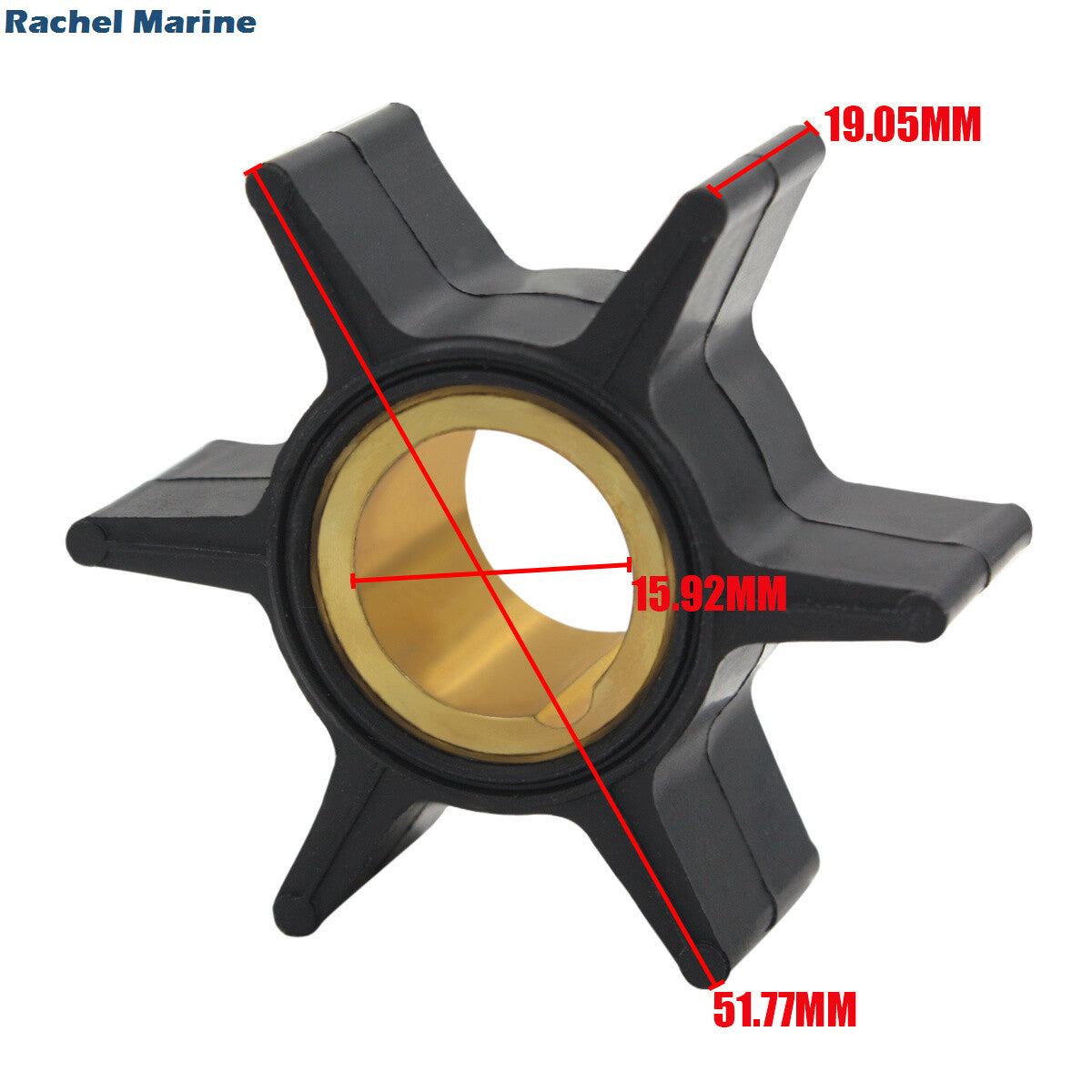 Water Pump Impeller for Mercury 20hp Outboard Motors (2000–2023)