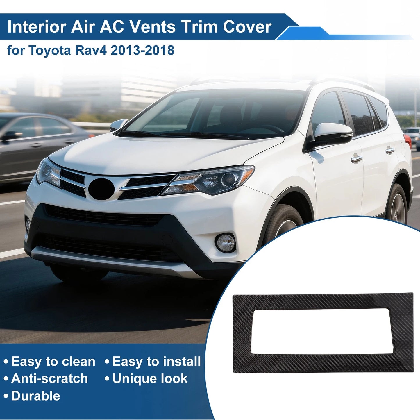 Air Condition Outlet Vent Trim Cover for Toyota Rav4 (2013–2018)