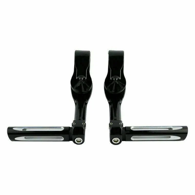 1 1/4" Black Foot Peg Mount Clamps for Harley