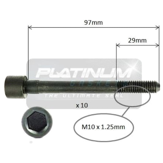 Engine Cylinder Head Bolt Set for Nissan Pulsar N14 N15 (1991–2000)