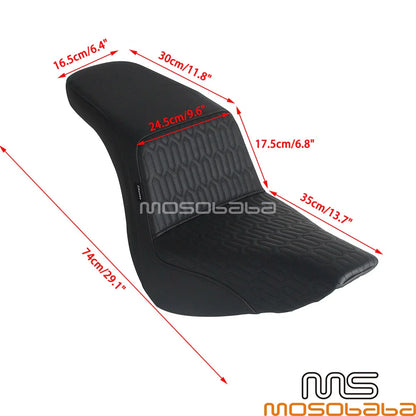 Driver Passenger  Seat Cushion Gel Pad for Harley Softail FLSB Sport Glide