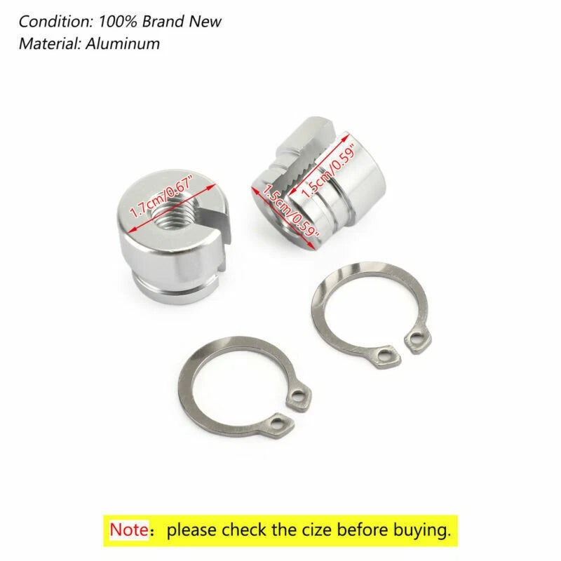 Pair of M10 to M8 Motorcycle Mirror Adapters for Various Models