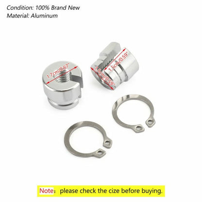 Pair of M10 to M8 Motorcycle Mirror Adapters for Various Models