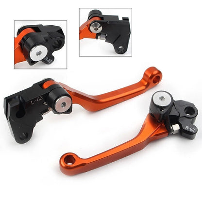 Pivot Brake Clutch Levers Set of 2 for Yamaha WR 250F WR 450F (2001–2016) ORANGE
