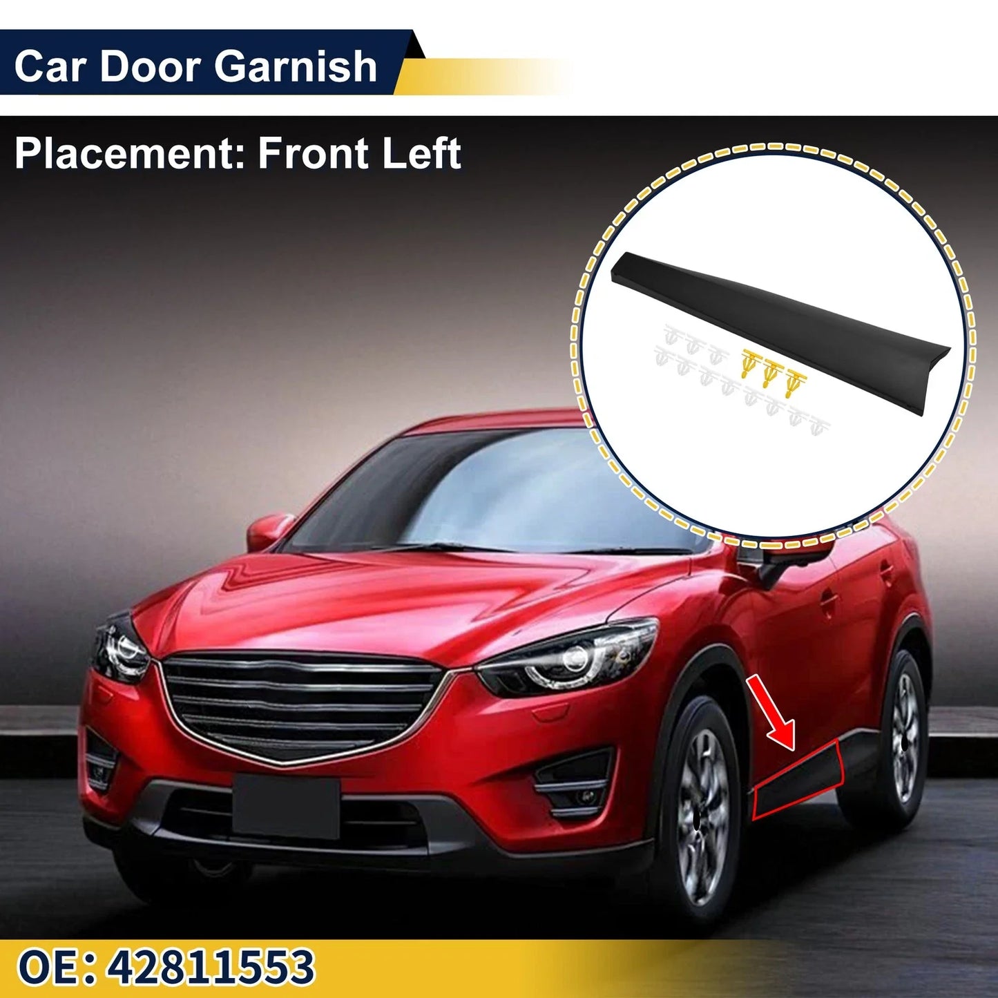 Lower Door Trim Garnish for Chevrolet Trax (2013-2023)