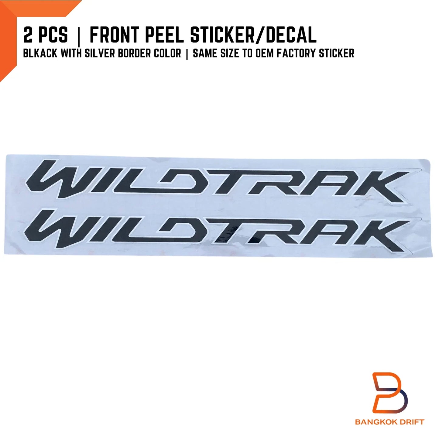 Wildtrak Front Door Graphics Stickers for Ford Ranger PX Mk1 (12-14)