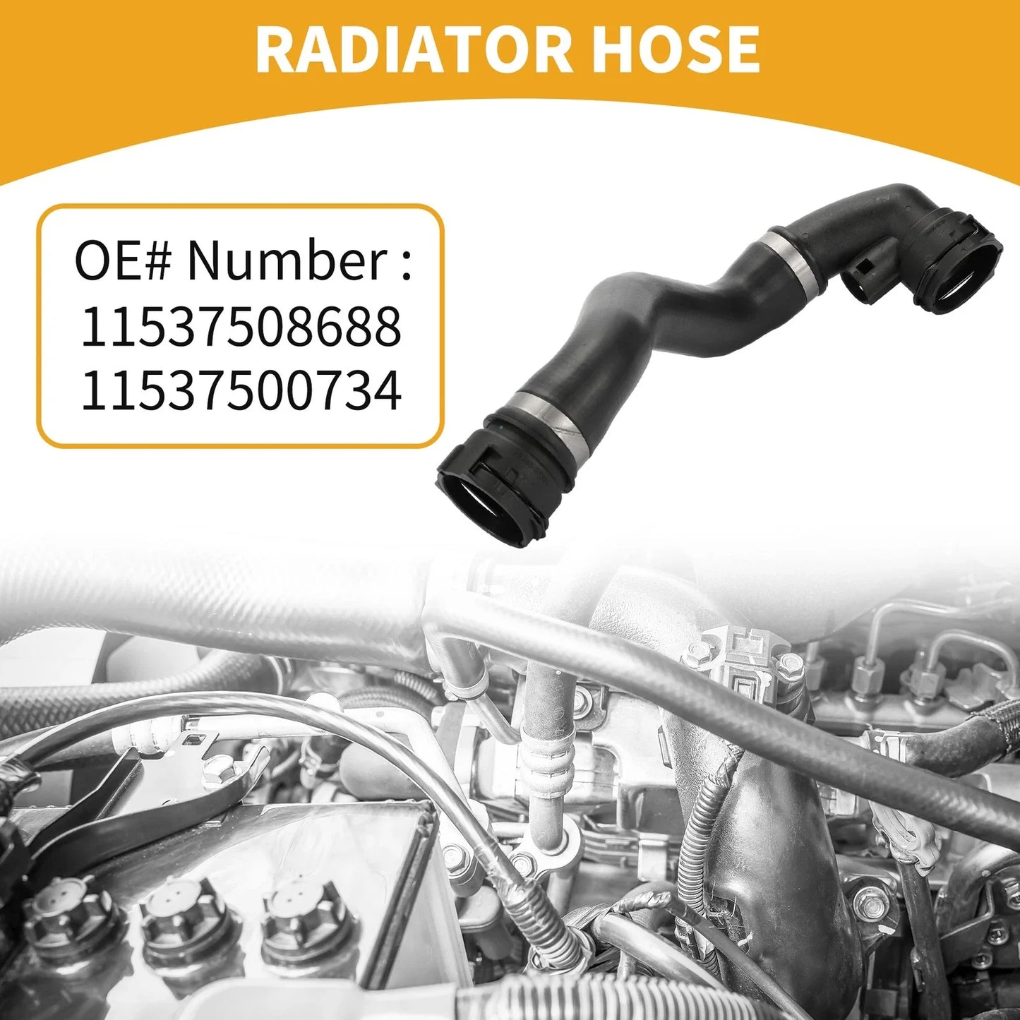 Radiator Hose Rubber for BMW E53 X5 (2001-2006)