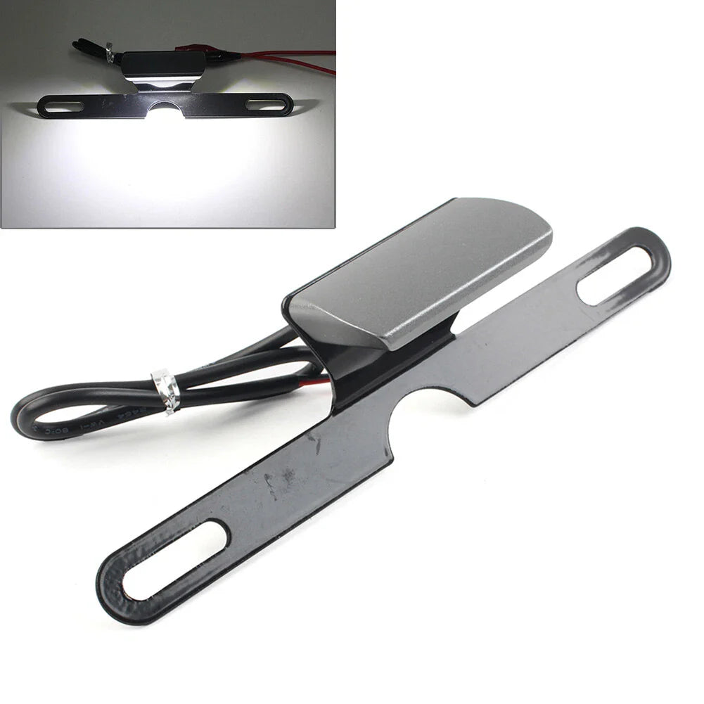 License Plate Mount Holder Bracket w/ Brake Tail Light for Motorcycle