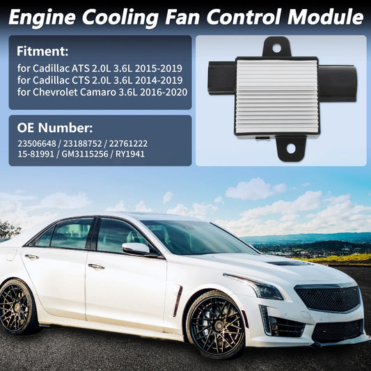 Engine Cooling Fan Control Module No.23506648 for Cadillac ATS CTS (2014–2019)