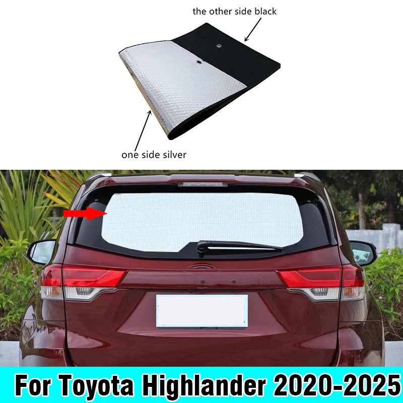 Rear Windshield Privacy Sunshade for Toyota Highlander (2020–2025)