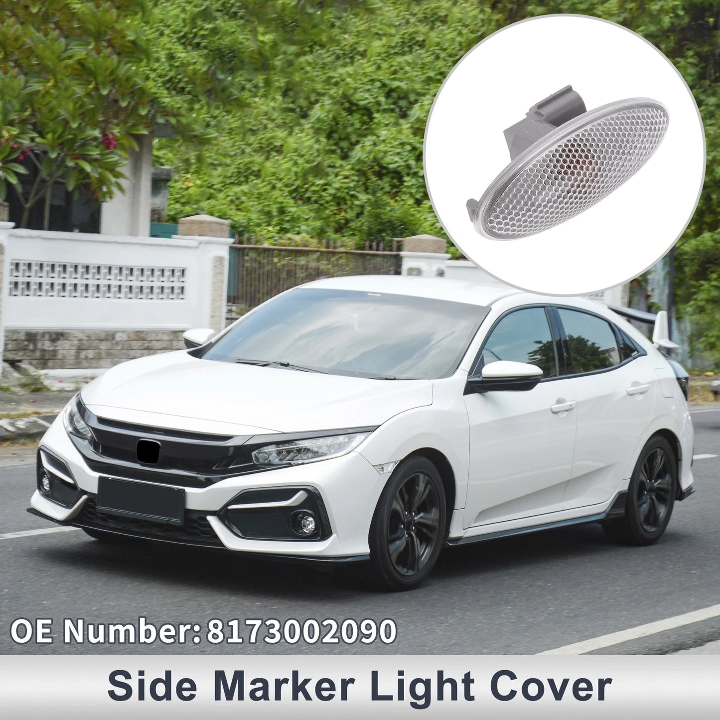 1pc Side Marker Light Cover for Toyota Corolla (2007–2010) No. 8173002090 with Bulb