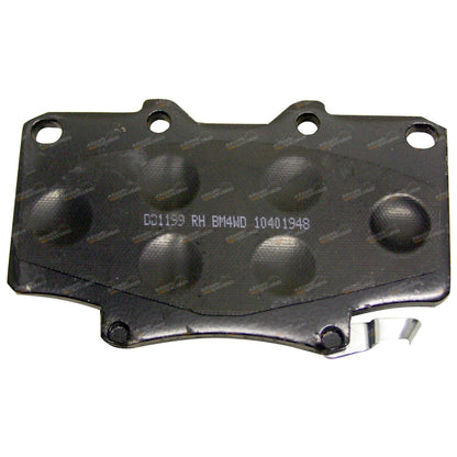 Set of 4 Bendix Front Disc Brake Pads for Toyota Landcruiser 80 Series (1990–1998)