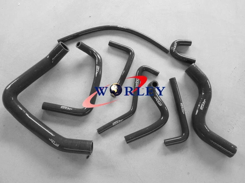 BLACK Silicone Radiator Hose for Mitsubishi Pajero V6 3.0 (1991-1996)