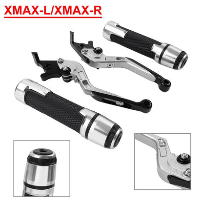 Brake Clutch Levers Handlebar Grips Set for Yamaha XMAX 125/250/300/400 (2017–2023)