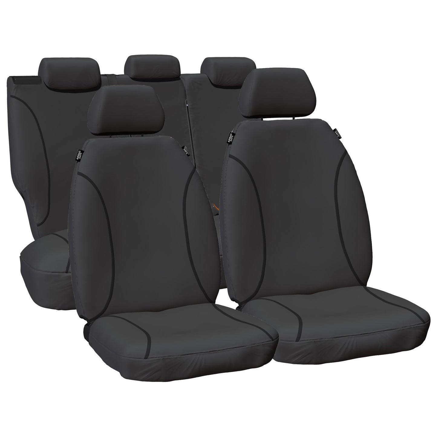 Set of 2 Custom Canvas Car Seat Covers for Hilux (2005–2015)