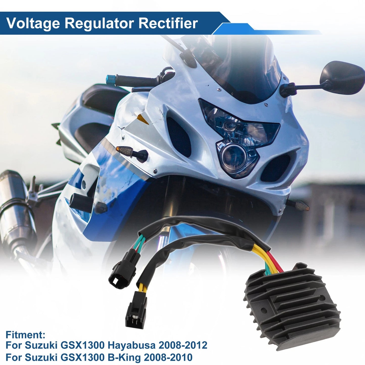 Voltage Regulator Rectifier 3280015H10000 for Suzuki GSX1300 Hayabusa (2008–2012)